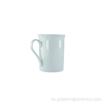 Taza de cerámica de cerámica blanca altamente reembolso